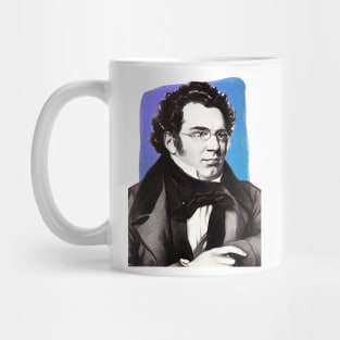 Austrian Composer Franz Schubert illustration Mug